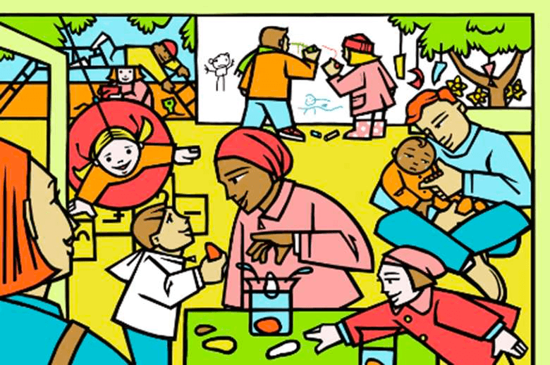 Illustration of families